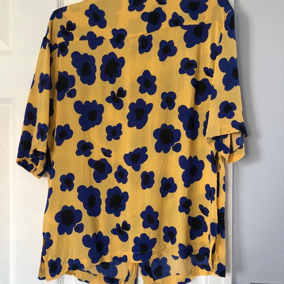 Sandro men’s floral short-sleeve shirt size XS - Picture 2 of 6